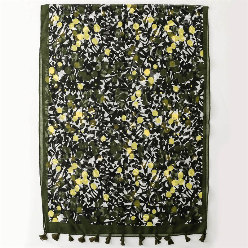 China scarf factory women camouflage cotton scarf