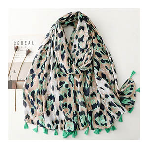 Custom made scarf Chinese leopard print scarf