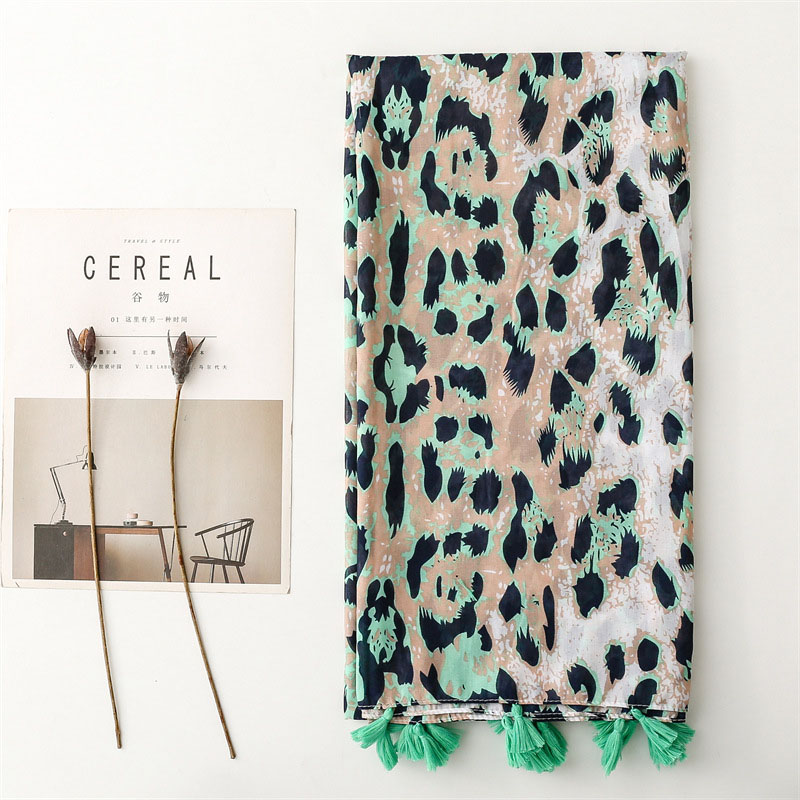 Custom made scarf Chinese leopard print scarf
