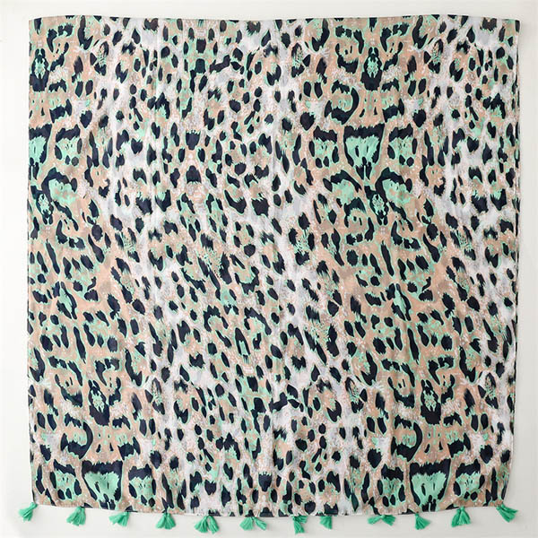 Custom made scarf Chinese leopard print scarf