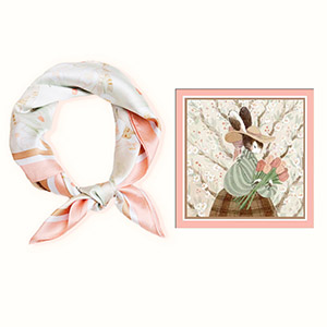 custom silk scarves with logo China scarf factory