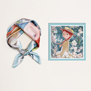 silk scarf 60x60 China scarf factory