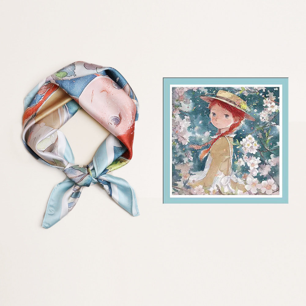 silk scarf 60x60 China scarf factory
