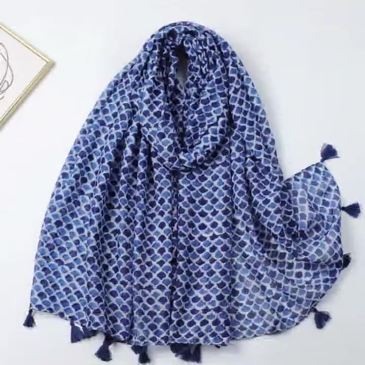 Wholesale women print balinese scarf