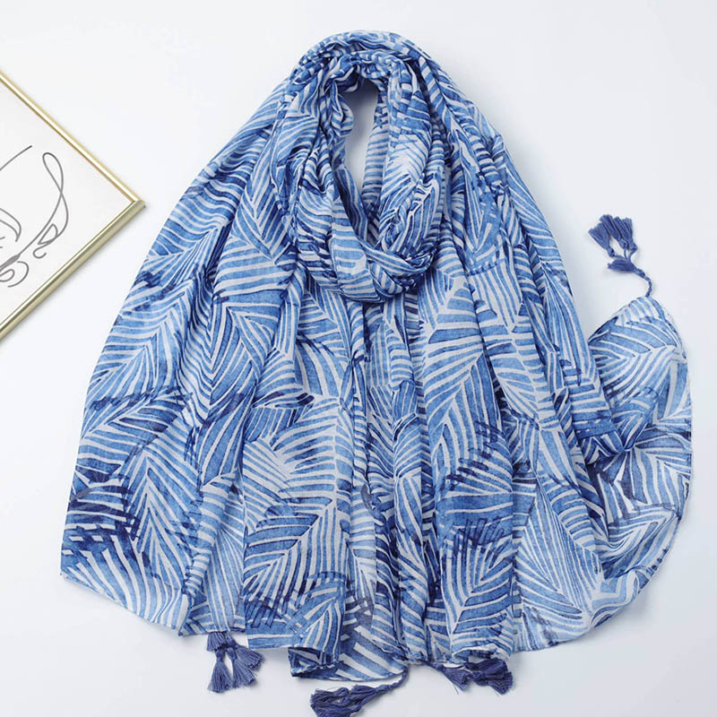 Custom printed cotton scarf wholesale
