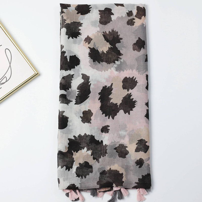 Leopard print scarf cashmere Wholesale