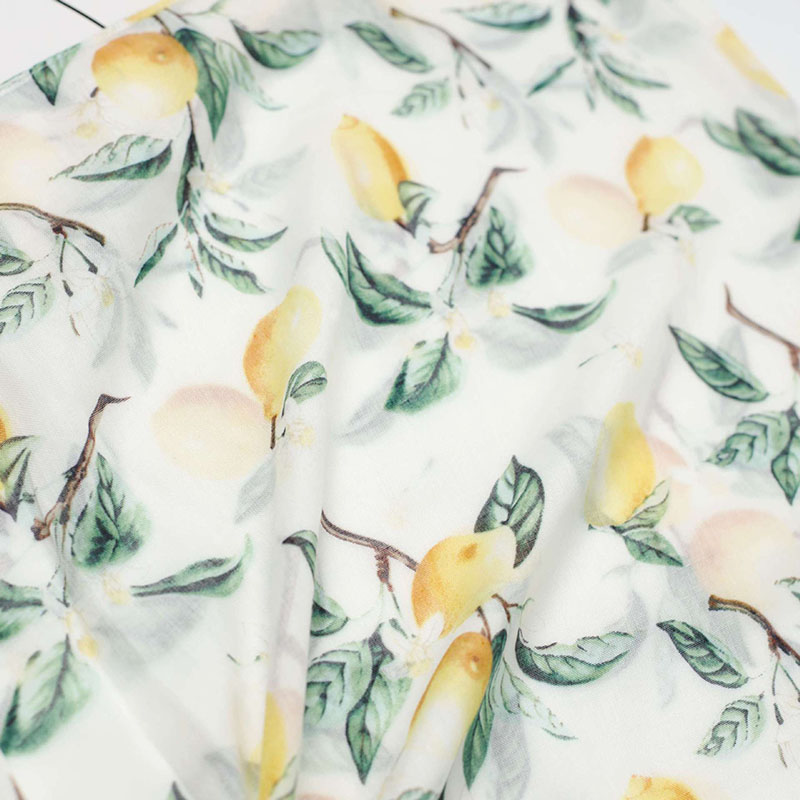 Custom Lemon print scarf Wholesale