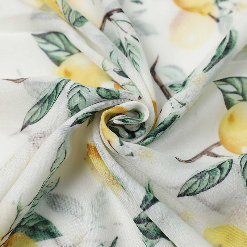 Custom Lemon print scarf Wholesale