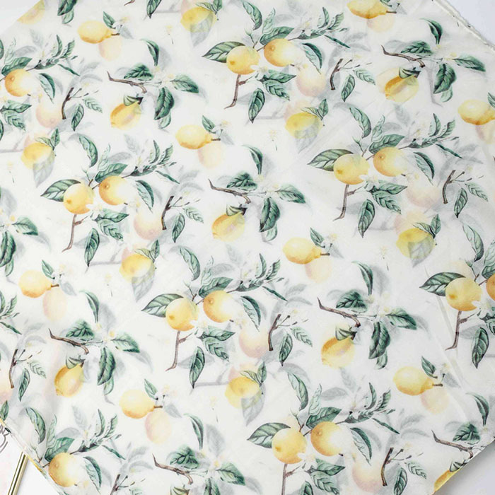 Custom Lemon print scarf Wholesale
