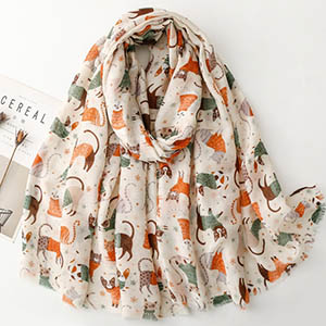 Animal print scarf wholesale