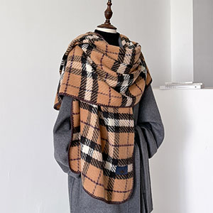 pink plaid cashmere scarf Wholesale