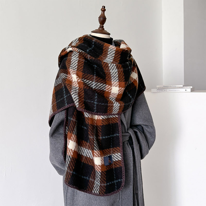 pink plaid cashmere scarf Wholesale