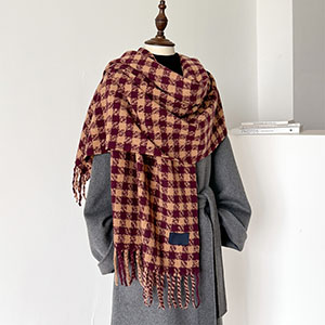 Plaid Winter Scarf Wholesale China scarf factory
