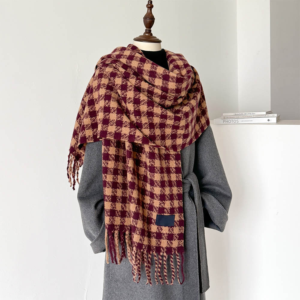 Plaid Winter Scarf Wholesale China scarf factory