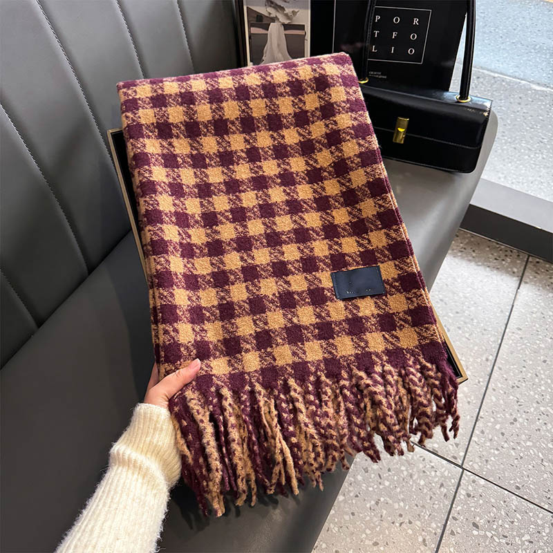 Plaid Winter Scarf Wholesale China scarf factory
