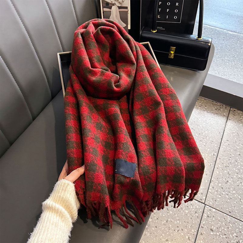 Plaid Winter Scarf Wholesale China scarf factory