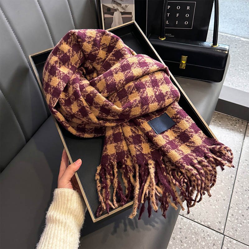 Plaid Winter Scarf Wholesale China scarf factory