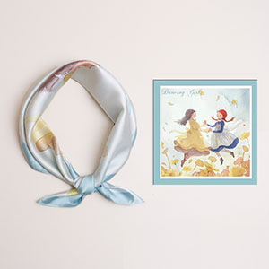 custom silk scarf printing factory