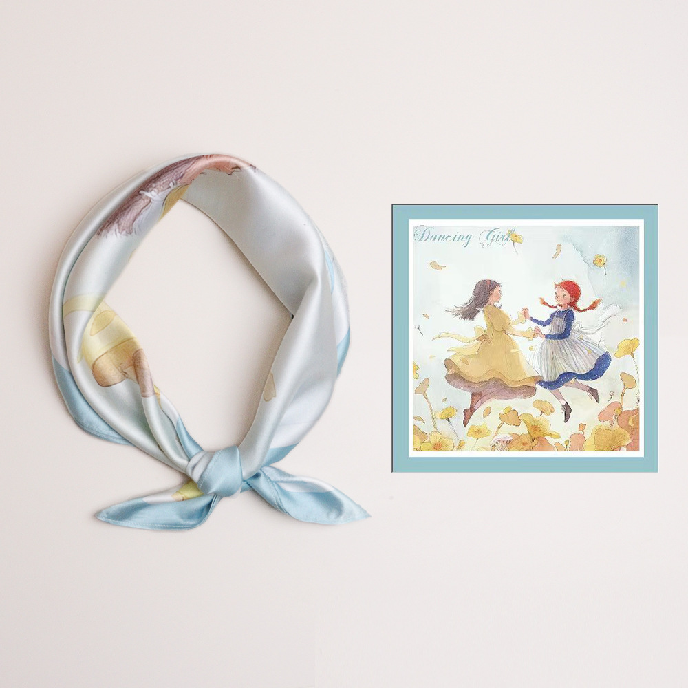 custom silk scarf printing factory