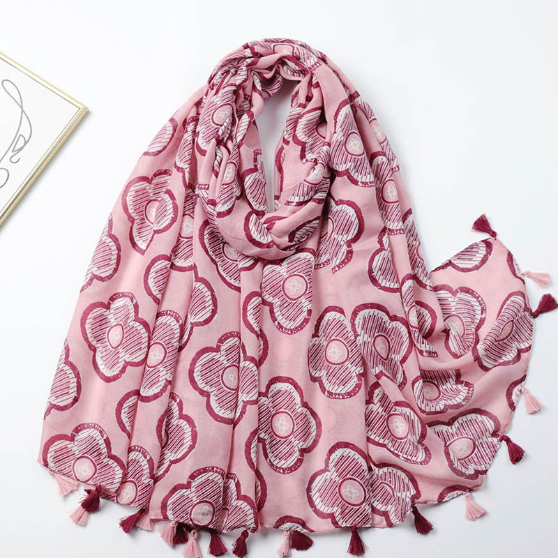 printed cotton scarf for women wholesale
