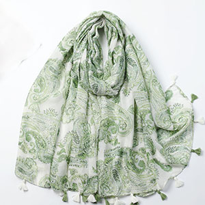 Custom printed cotton scarves