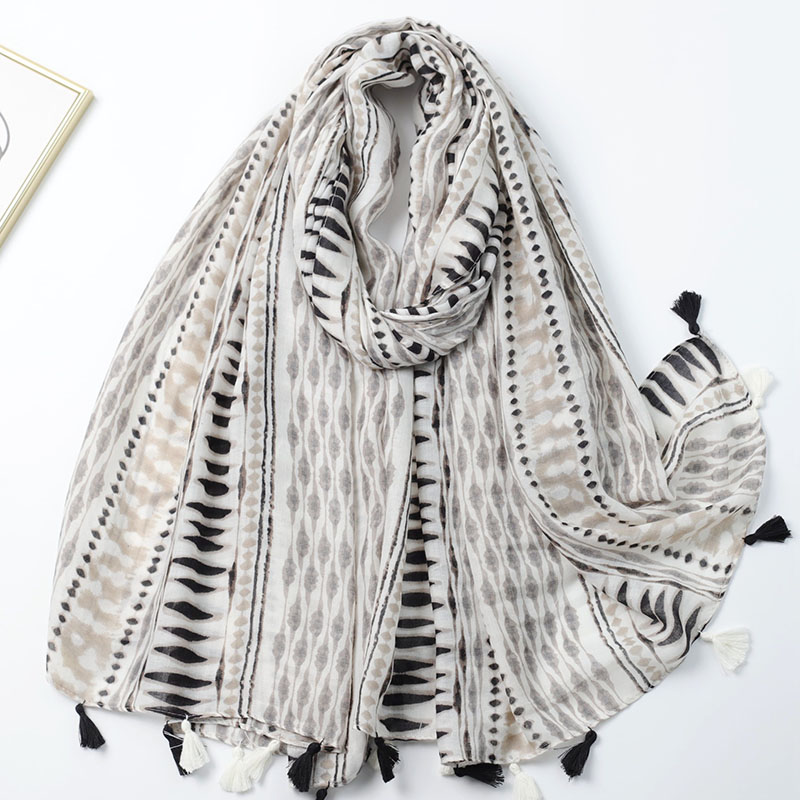 Custom cotton scarves with logo wholesale