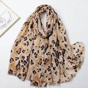 Leopard Cotton Scarf Wholesale scarf factory