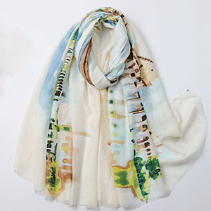 Digital Printed Cotton Scarf Manufacturer