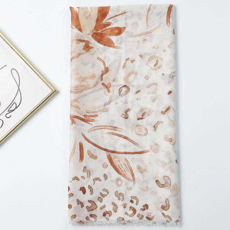 Wholesale custom cotton scarf printing
