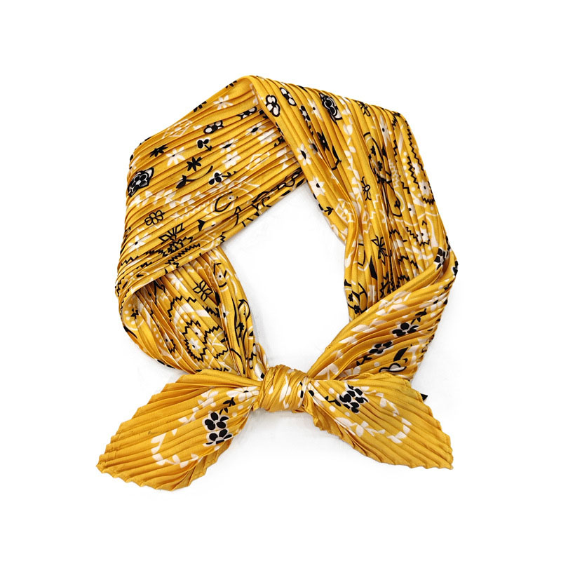 Wholesale Pleated Silk Scarf factory