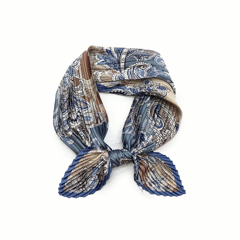 Pleated silk scarves wholesale