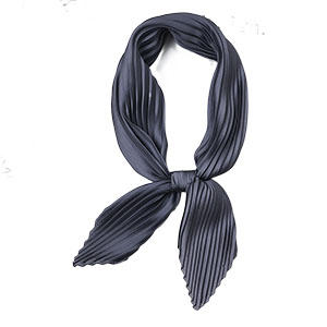 Women wholesale silk pleated scarf