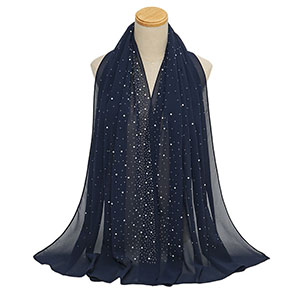 Wholesale Pearl Chiffon Head Scarf