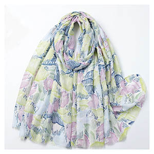 wholesale Gold stamped cotton scarf