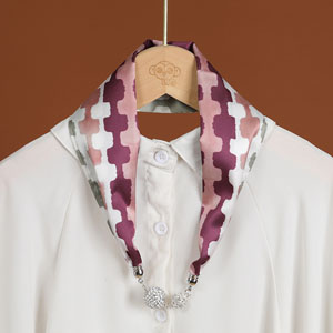 Wholesale Silk Scarf with Magnetic Button