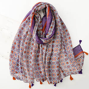 wholesale cotton scarf with logo