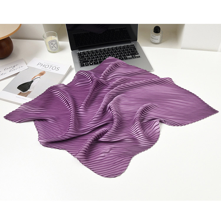 Wholesale silk pleated scarf bulk