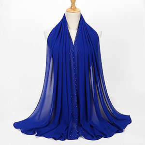 Wholesale Pearl High Quality Chiffon Scarf