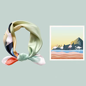 Custom printed silk scarf manufacturer
