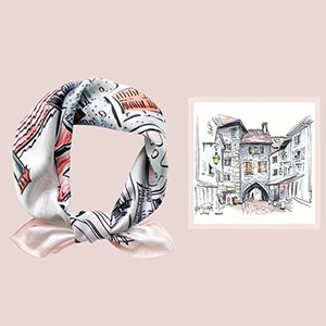 Women wholesale silk scarf trader