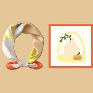 Wholesale custom silk scarf printing factory
