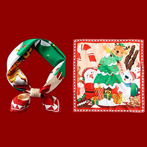 Wholesale silk scarf Christmas