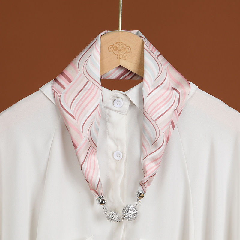Custom Magnetic Silk Scarf