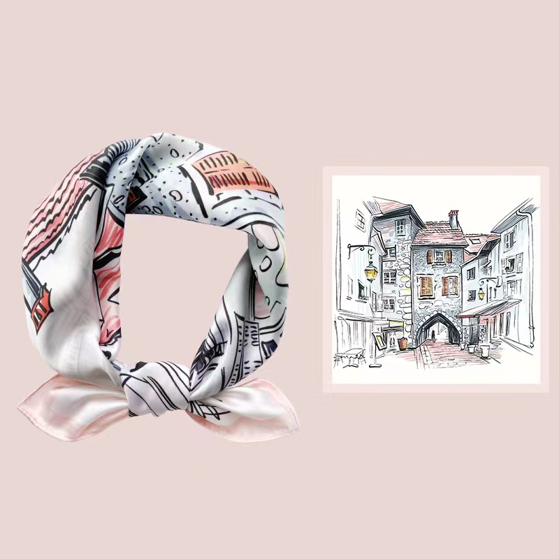 Women wholesale silk scarf trader
