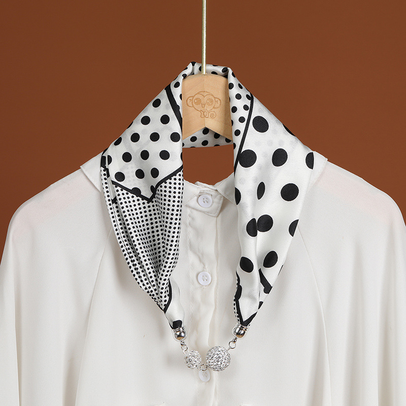 Magnetic Silk Scarf Custom Printed Scarf