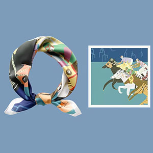Wholesale custom silk scarf printing online