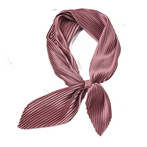 Wholesale women silk pleated scarf