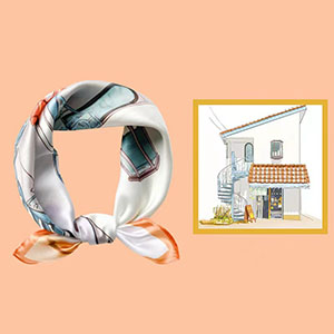 Wholesale silk scarf Digital Printing