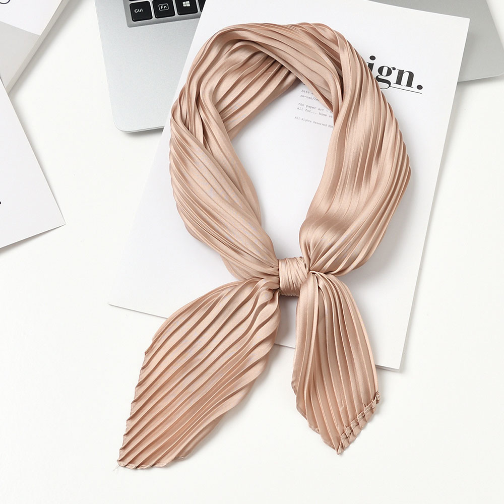 wholesale pleated scarf with logo