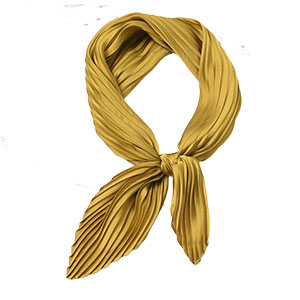 Wholesale pleated scarf with name tag
